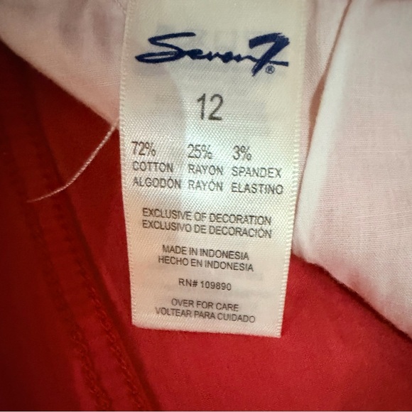 Seven7 Women's Pink Skinny Jeans - Picture 8 of 8